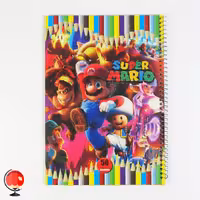 دفتر مشق 50 برگ حاشیه دار طرح ماریو آپادانا