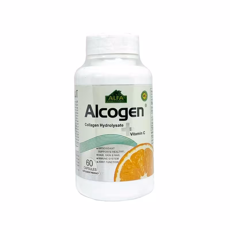 کپسول آلکوژن با ویتامین C آلفا ویتامینز | ALFA Vitamins Alcogen vitamin C