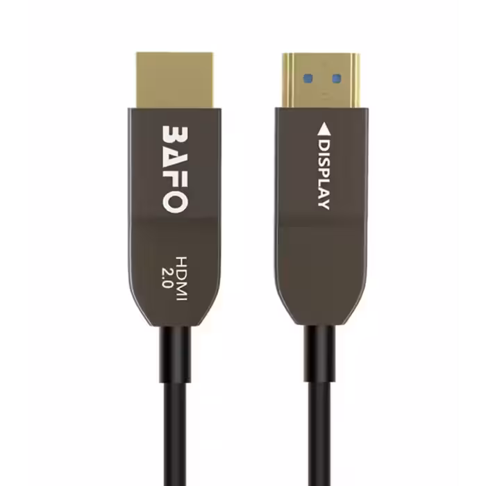 ارسال فوری   ضمانت اصالت کالا   کابل HDMI 2.0 فیبر نوری بافو 20 متری
