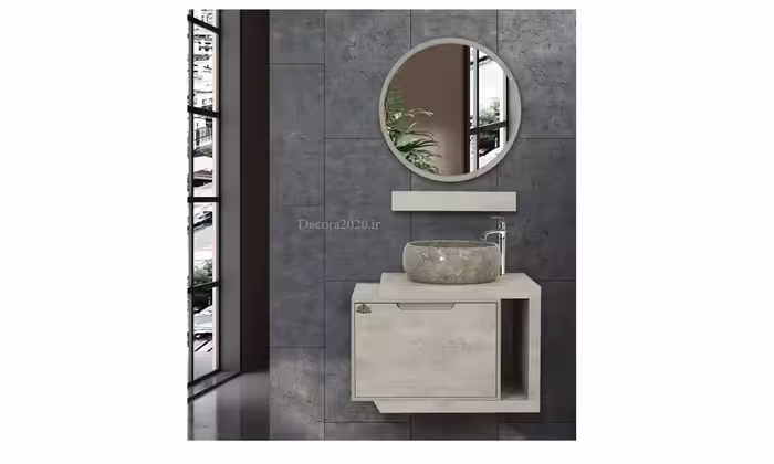 روشویی کابینتی طرح ماربل