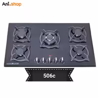 اجاق گاز صفحه ای جانا مدل شیشه ای 506