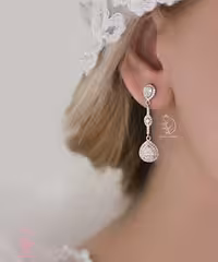 💎 گوشواره جواهري آویزی  ‌‌‌‌