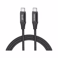 کابل شارژ کنفی USB-C به USB-C بودی مدل Budi DC220TT30B طول 3 متر