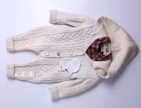 کاپشن سرهمی بافت کلاهدار با بادی استین بلندnipper land