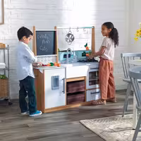 آشپزخانه کودک چوبی کیدکرفت مدل KidKraft Farmhouse Children&#39;s Kitchen کد 53444