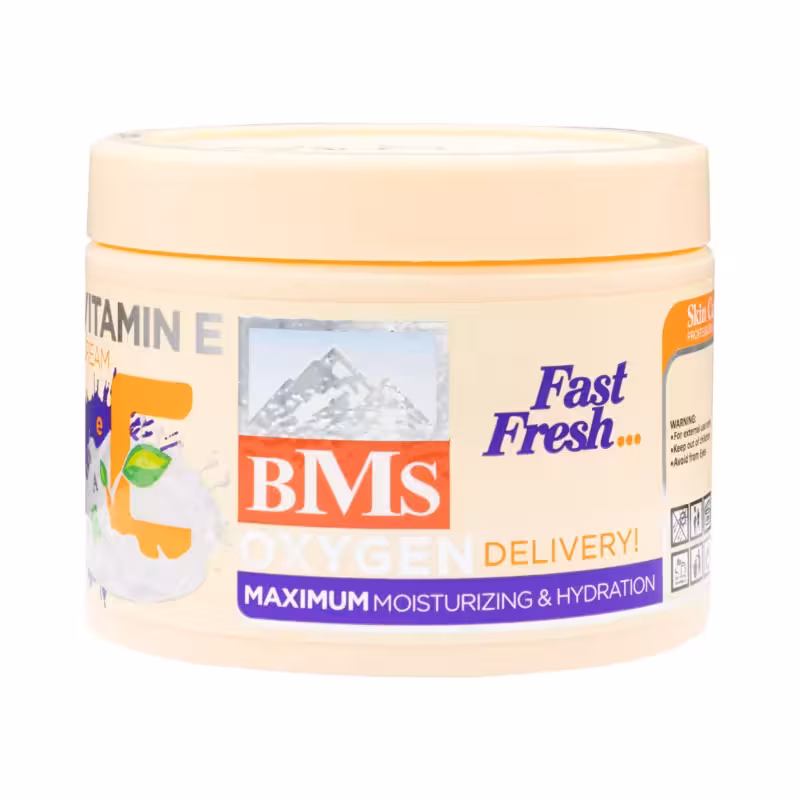 کرم مرطوب کننده حاوی ویتامین E کاسه ای بی ام اس