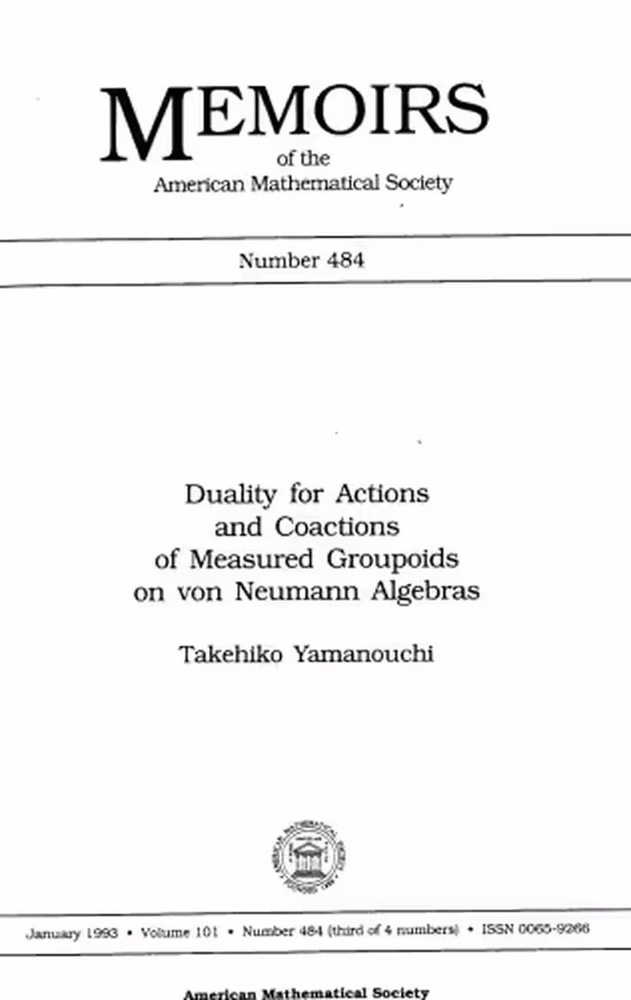 خرید و دانلود نسخه کامل کتاب Duality for Actions and Coactions of Measured Groupoids on von Neumann Algebras -