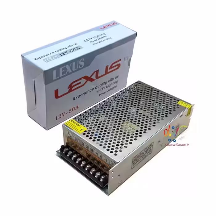 پاور سوئیچینگ 12 ولت 20 آمپر بدون فن لکسوس مدل S-240-12