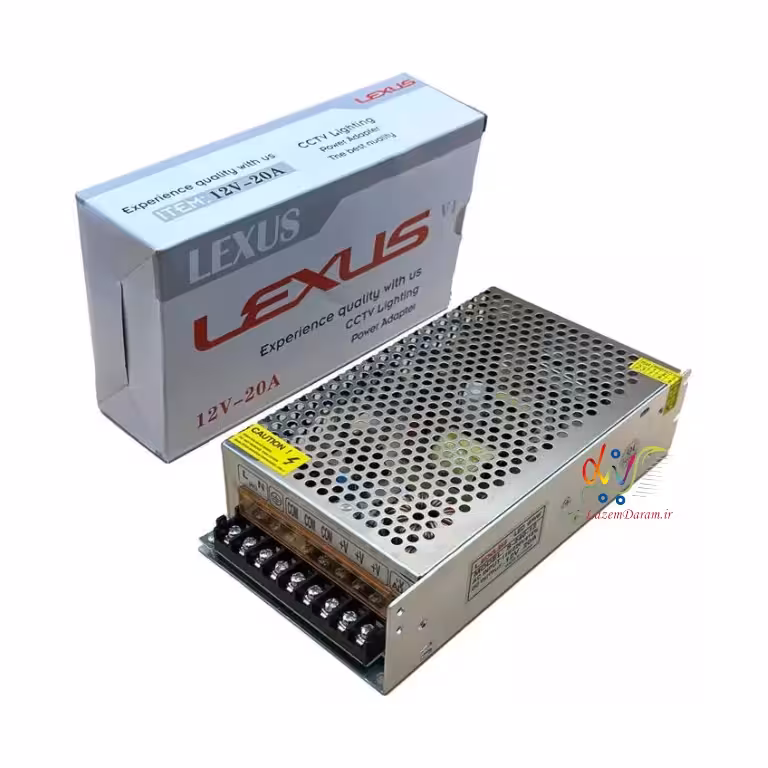 پاور سوئیچینگ 12 ولت 20 آمپر بدون فن لکسوس مدل S-240-12