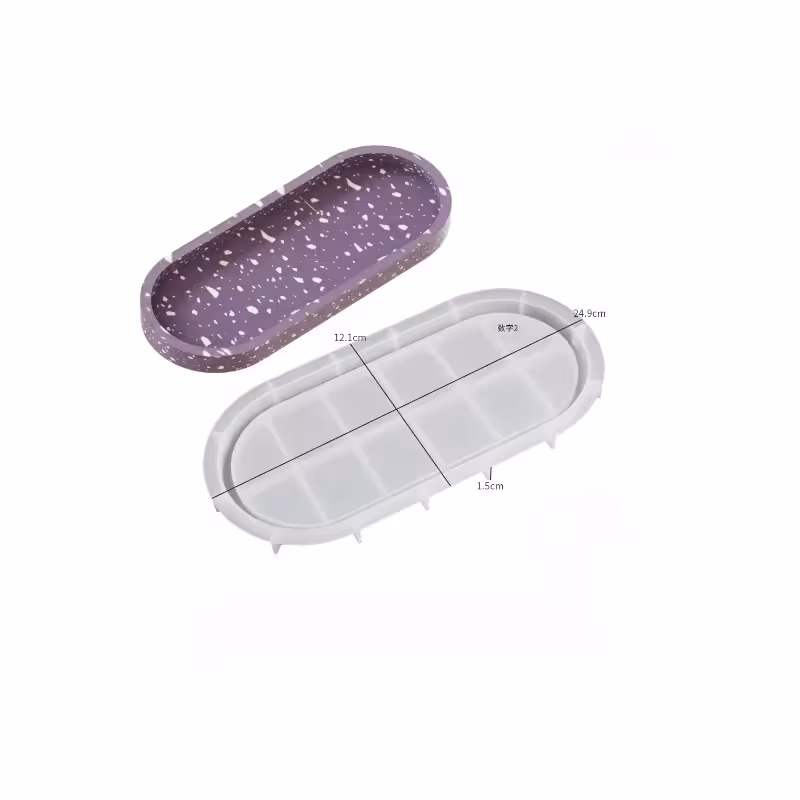 قالب سیلیکونی بیضی لبه دار 25*12 سانت وارداتی