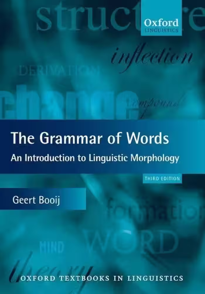 کتاب The Grammar of Words An Introduction to Linguistic Morphology 3rd