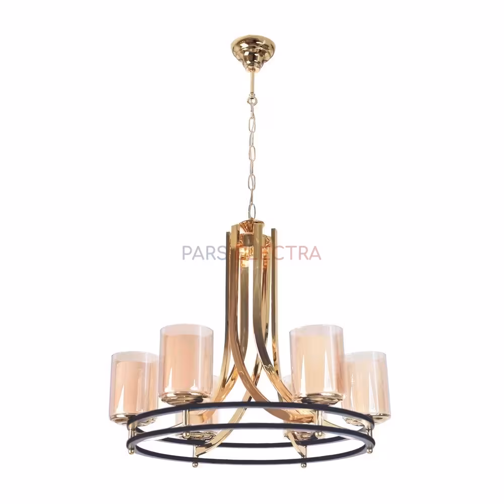 لوستر 6 شعله حباب خارجی 7728/6 (MH)