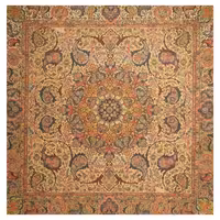 رومیزی مربع ترمه ابریشم کد TRM109