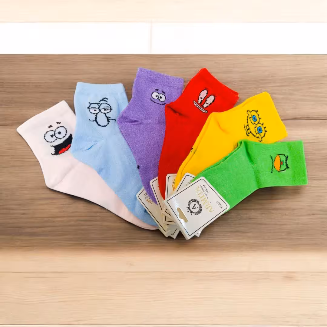 جوراب نیم ساق بچگانه ارمیتا 6شماره کد 107