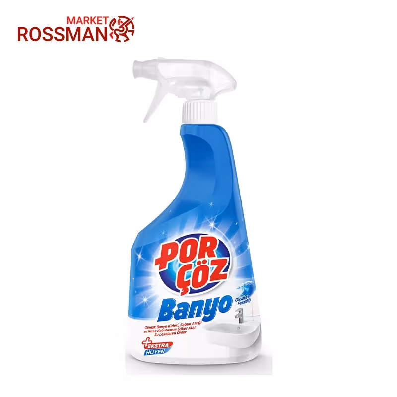 اسپری پاک کننده سرویس بهداشتی و حمام پورچوز Porcoz مدل Banyo حجم 750 میلی لیتر