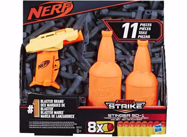 تفنگ نرف Nerf Alpha Strike Stinger با 8 تیر و 2 بطری