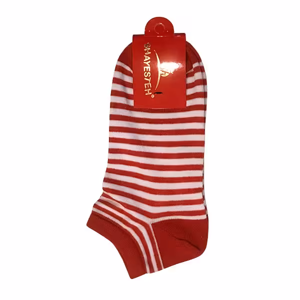 جوراب ساق کوتاه راه راه مدل 56