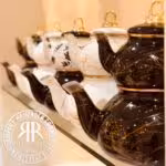 GENIAL جنیال  کتری قوری لعابی دسته طلایی  10258