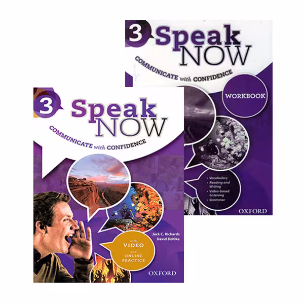 کتاب اسپیک نو 3 ویرایش دوم سایز بزرگ (رحلی) | Speak Now 3 (SB WB Audio) 2nd Edition | خرید کتاب زبان | خرید لوازم التحریر | چی کتاب | بالاترین تخفیف و ارسال رایگان