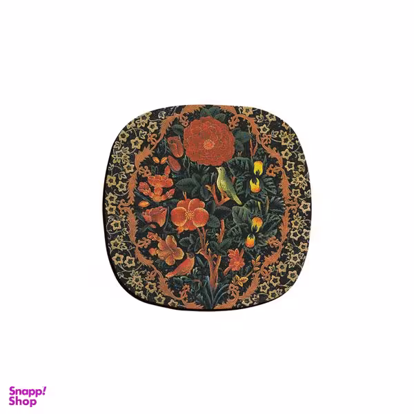 زیر لیوانی ترمه طراحان ایده مدل گل و مرغ کد cfp1380