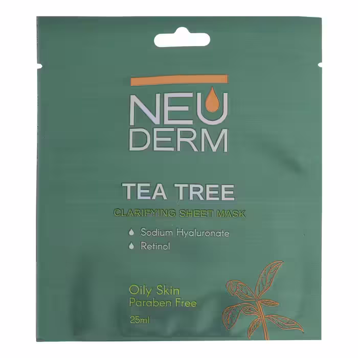 ماسک صورت نئودرم مدل Tea-Tree حجم 25 میلی لیتر