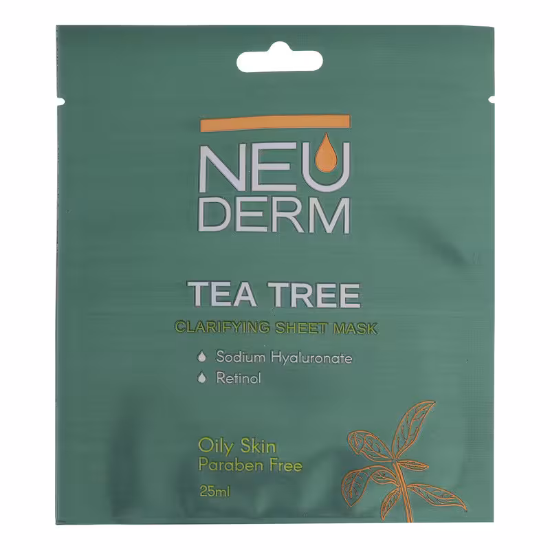 ماسک صورت نئودرم مدل Tea-Tree حجم 25 میلی لیتر
