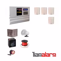 پکیج دزدگیر اماکن با سیم مدل جی ام کا سیم کارتی و تلفنی GM910PR4