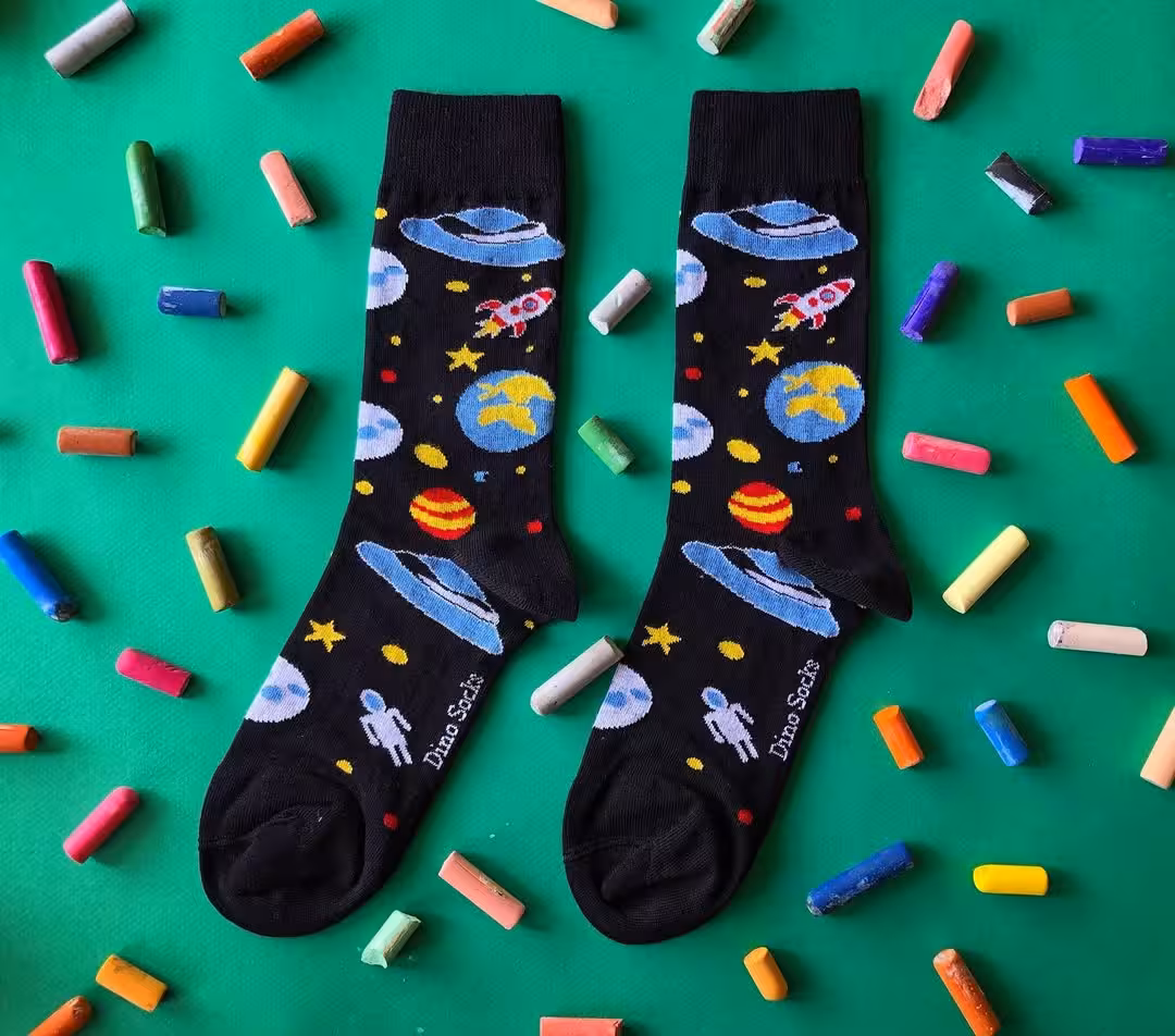 جوراب ساقدار داینوساکس طرح اودیسه فضایی