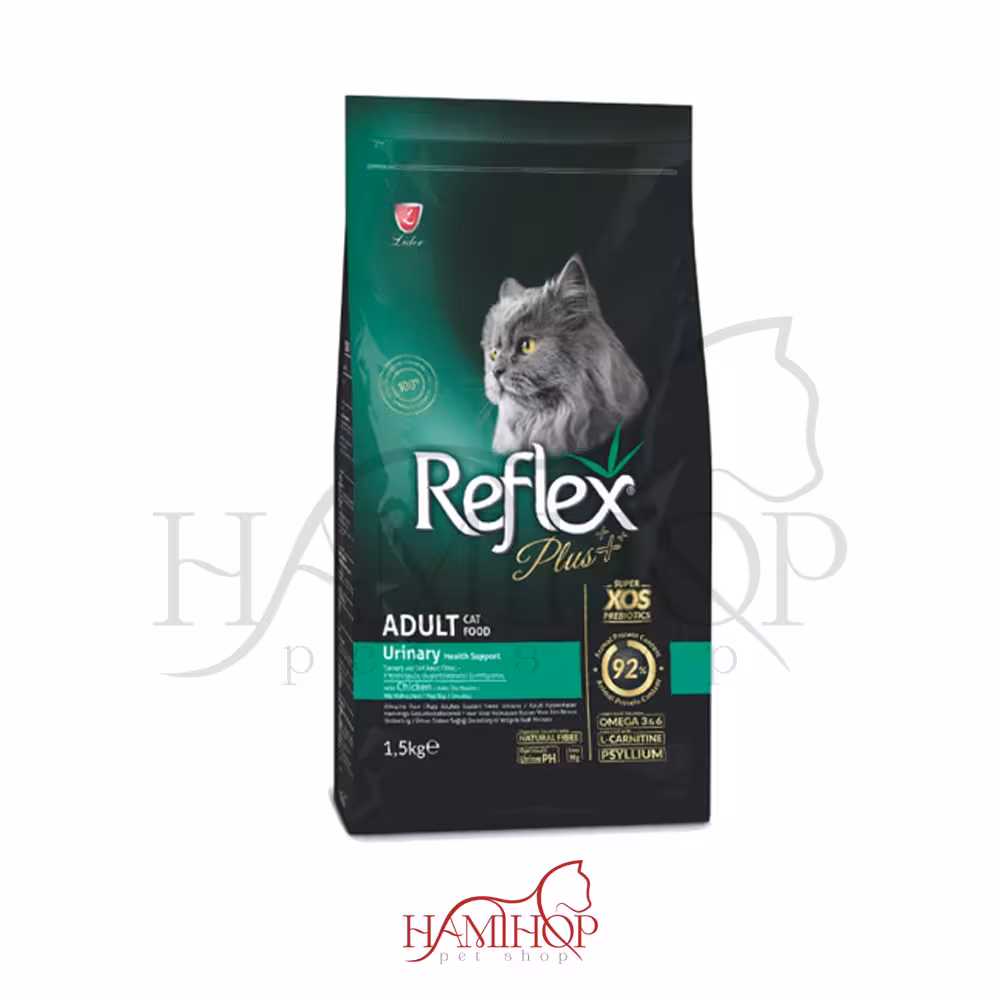 غذای خشک گربه بالغ رفلکس مدل یورینری طعم مرغ 1/5کیلوگرم Reflex Plus Adult Urinary