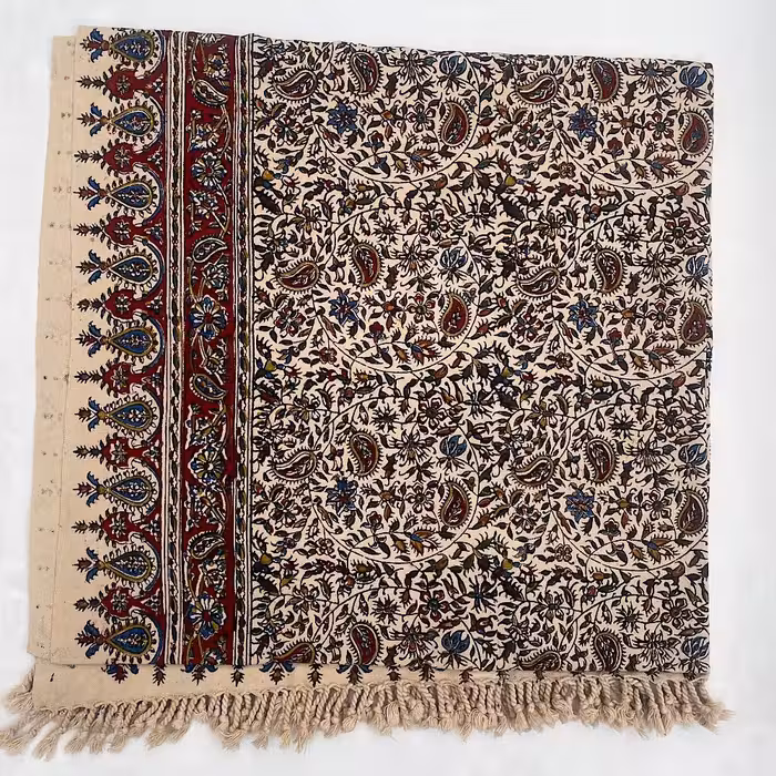 سفره قلمکاری 8 نفره 2متری بادامی