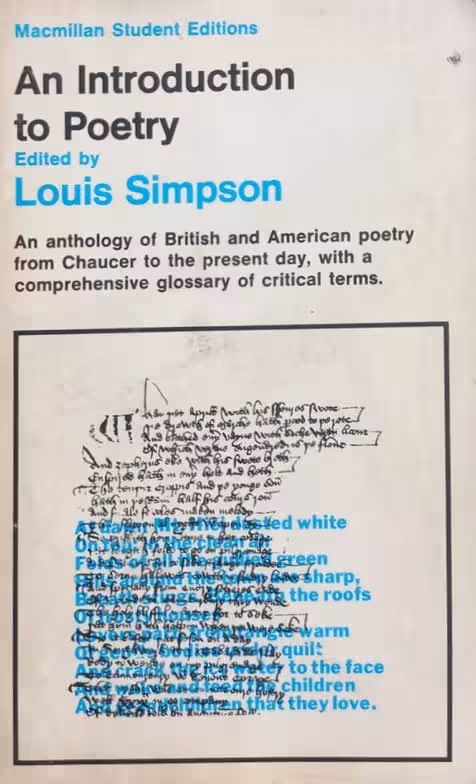 An Introduction to Poetry | Louis Simpson