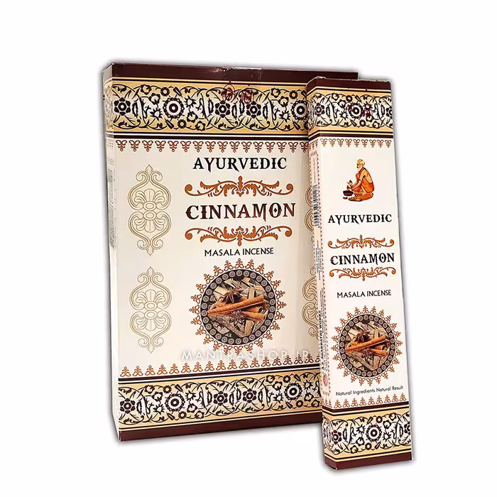 عود دست ساز هندی Cinnamon برند Ayurvedic بسته 15 گرمی (عود دارچین)