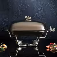 سوفله خوری نقره ای سالی نو پایه مفتولی مدل 5000N