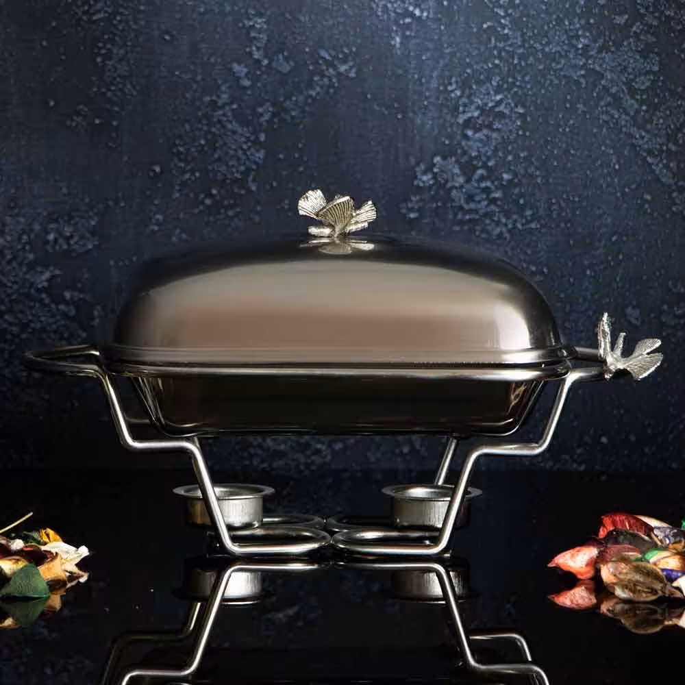 سوفله خوری نقره ای سالی نو پایه مفتولی مدل 5000N