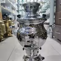 سماور گازی سما مدل توپی ترکدار گنجایش 6لیتر بدون قوری (ثما)