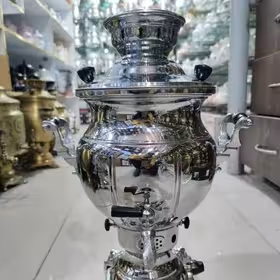 سماور گازی سما مدل توپی ترکدار گنجایش 6لیتر بدون قوری (ثما)