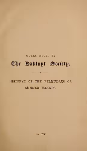 خرید و دانلود نسخه کامل کتاب The Historye of the Bermudaes or Summer Islands