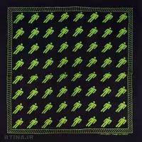 دستمال سر و گردن سبز-مشکی طرح billie-eilish