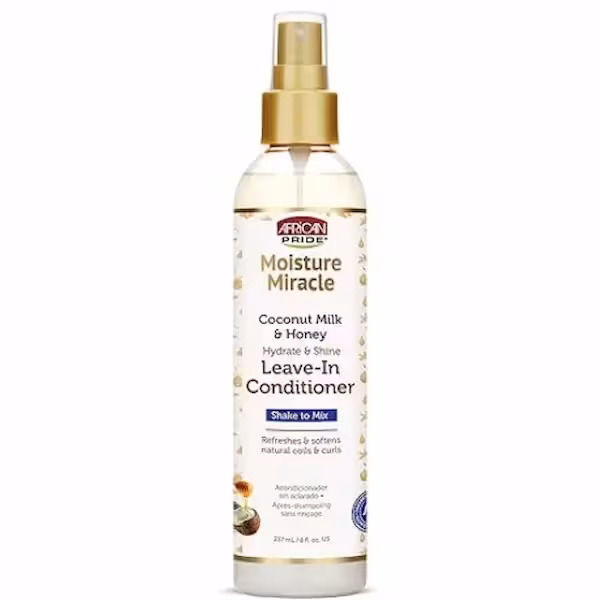 اسپری نرم کننده بعد از حمام افریکن پراید مدل Coconut Milk & Honey