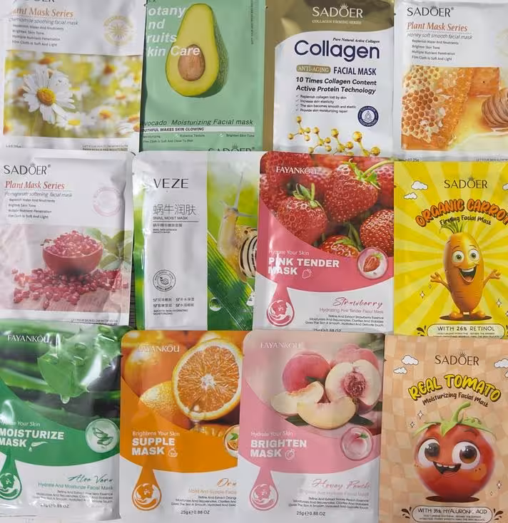 ماسک صورت ورقه ای پک 20 عددی