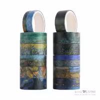 چسب نواری فانتزی واشی طرح ونگوگ کد491