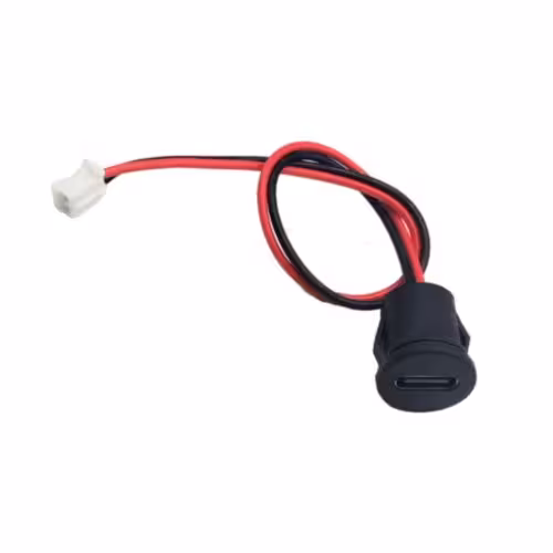 کانکتور مادگی تایپ سی C دو طرف فشاری سیم دار