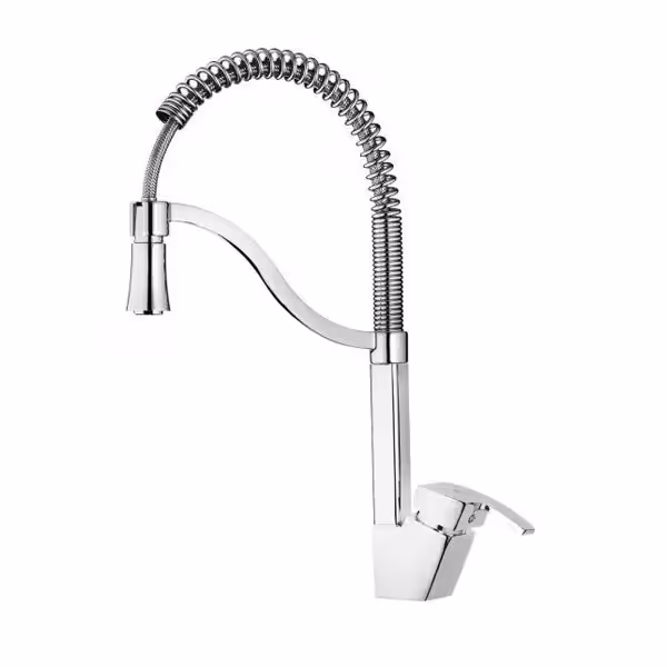 شیر ظرفشویی اهرمی فنری کاویان مدل آرتا کروم