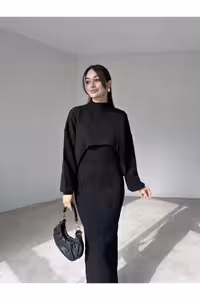ست لباس زنانه اورجینال ترک مشکی - 9310
