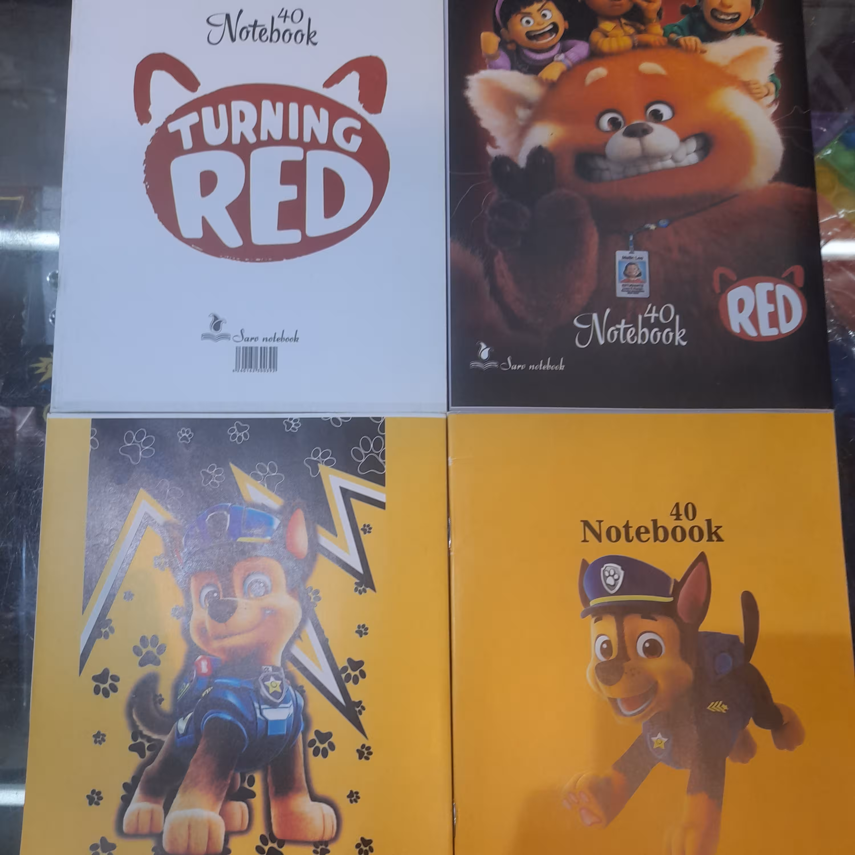 پک 4 عددی دفتر 40 برگ خط دار ساده