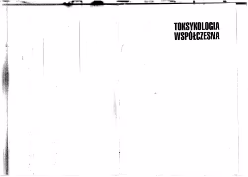 خرید و دانلود نسخه کامل کتاب Toksykologia współczesna