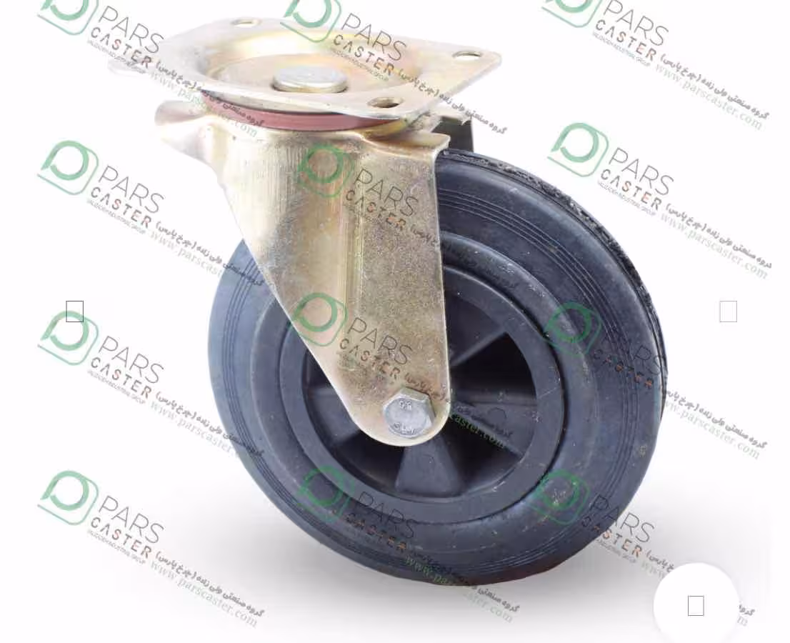 چرخ زباله ای رینگ پلاستیکی PVC کفی گردان پارس قطر 200