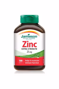 قرص زینک 25 میلی گرم Jamieson - بسته 100 عددی
