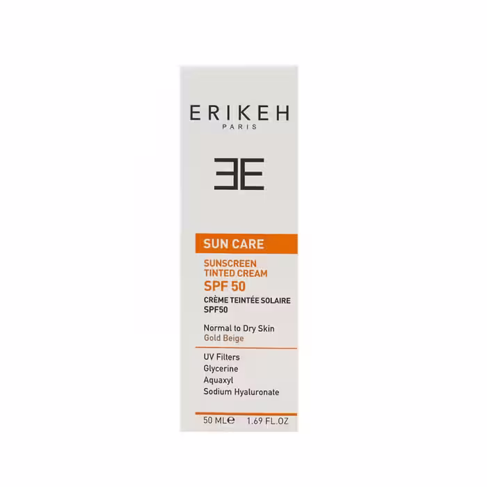 کرم ضد آفتاب و ضد لک رنگی SPF50 اریکه مدل GOLD BEIGE