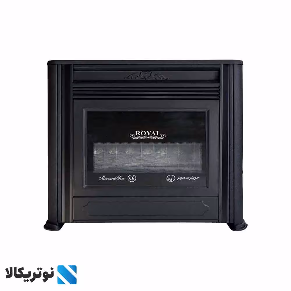 بخاری گازی مروارید سوز شرق طرح شومینه رویال مدل 12000